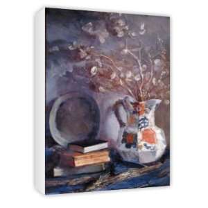  Still Life   Books with Pitcher (oil on   Canvas 