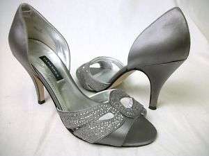 New Wmns CAPARROS Meredith Silk Sequined Heels 7.5 FLAW  