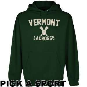  Vermont Catamounts Legacy Pullover Hoodie   Green Sports 