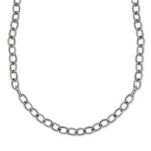  Carolyn Pollack Sterling Silver Chain Necklace   18 