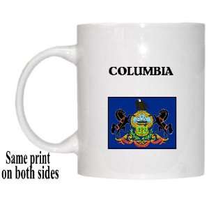  US State Flag   COLUMBIA, Pennsylvania (PA) Mug 