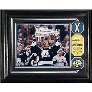   Stanley Cup Photomint with Game Used Stanley Cup Finals Net Sports