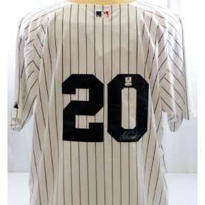  Autographed Jorge Posada Jersey w/ Steinbrenner Patch 