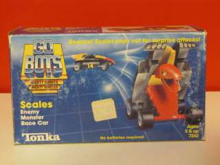 Super Go Bots Scales Enemy Monster Race Car with Box  