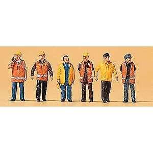  Preiser 79154 Workers In Protective Clothing (6) Toys 