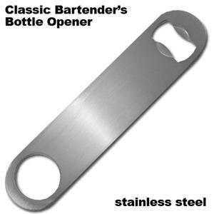  Stainless Steel Bartenders Bottle Opener 