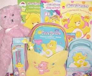 NEW CARE BEARS TOY GIFT BASKET EASTER TOYS GAME PLAYSET  