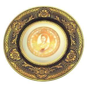  Caverswall 90th birthday Queen Mother Eclipse plate 