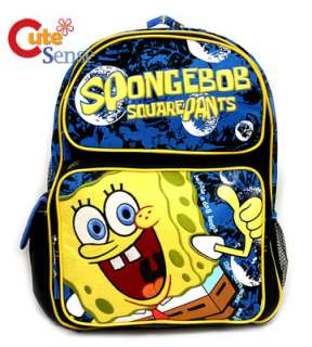 Sponge Bob Canvas School BACKPACK /BAG 16 Large  