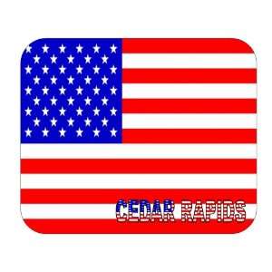  US Flag   Cedar Rapids, Iowa (IA) Mouse Pad Everything 
