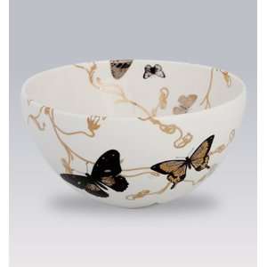  Caskata Butterflies 8.5 in Round Bowl