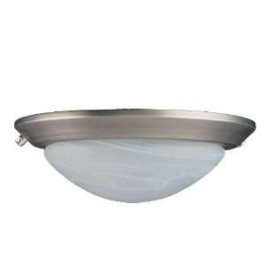  Two Light Low Profile Ceiling Fan Light Kit in Pewter 