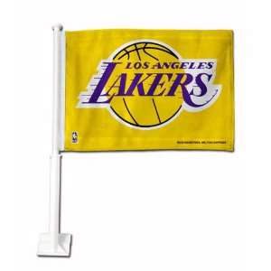  Los Angeles Lakers NBA Yellow Car and/or Truck Flag 