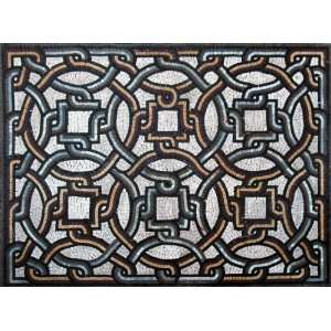  Chained Geometric Pattern Design Marble Mosaic