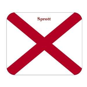  US State Flag   Sprott, Alabama (AL) Mouse Pad 