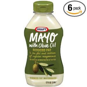 Kraft Sandwich Shop Mayonnaise with Olive Oil, 12 Ounce Jars (Pack of 