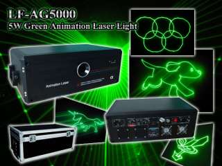   Professional Green Cartoon Animation Laser Light Lighting 30K  