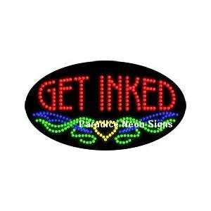  Get Inked LED Sign (Oval)