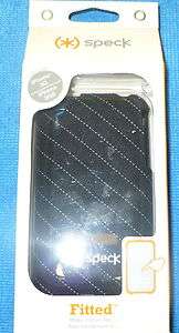 Speck OEM Fitted Black & White Stripe Case For iPhone 3G & 3 GS Inlay 