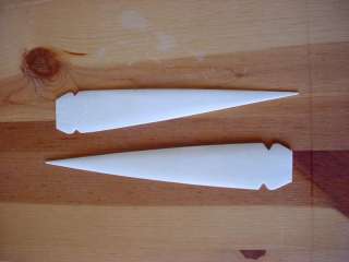 Bone Spearhead, arrowhead set of 2  