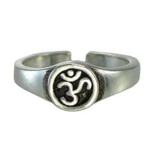   Aum Om Symbol Toe or Pinky Ring Body Jewelry Hindu Buddhist Jewelry