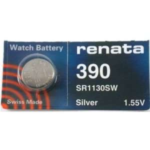  Renata Silver Oxide Watch Battery For Renata 390 Button 