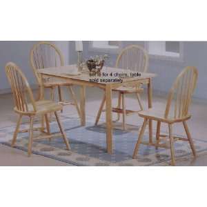   Style Spindle Back Dining Chair/Chairs (Set of 4) Furniture & Decor
