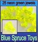 LEGO Trans Neon Yellow Crystals Space Rocks Jewels  