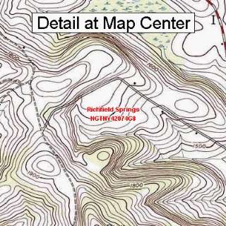  USGS Topographic Quadrangle Map   Richfield Springs, New 