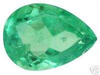   EMERALD PEAR .45 carat GEMSTONE GEM MUZO Thai Southeast Asia  