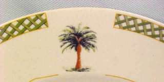 Great PALM BAY DINNER PLATE Palm Tree Gibson China  