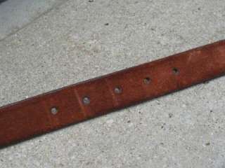 Cole Haan Used Brown Suede Leather Belt 36 / 90  