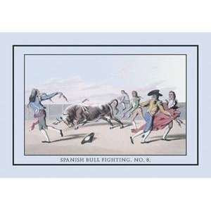  Vintage Art Spanish Bull Fighting, No. 8   12418 0