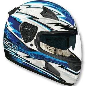  Vega Attitude Techno Helmet   X Small/Blue Automotive