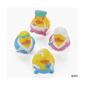  12 Spa Bath Theme Rubber Ducky Party Favors Toys & Games