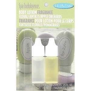 Spa Indulgence Body Lotion Fragrance 2 Scents Floral Fantasy/Apple 