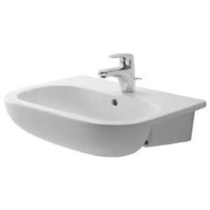  Duravit 0339550030 D Code Three Hole Bath Sink 21 5/8in. x 