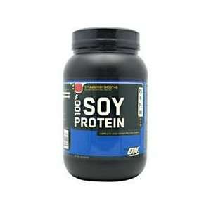  100%% Soy Protein   Strawberry Smoothie   2 lb Container 