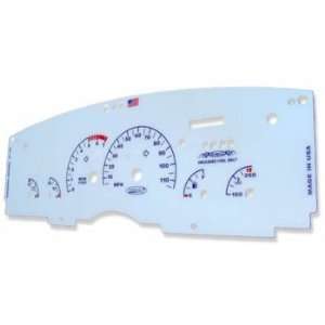  White Gauge Face with Blue Numerals for 1993   1996 Chevrolet Camaro