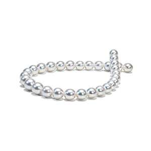  White South Sea Oval Pearl Necklace, 12.0 14.6 mm Jewelry