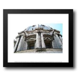  Rome San Pietro Rood Exterior of a Small Dome 14x12 Framed 