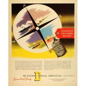  1944 Ad Davison Chemical Chemistry Protek Sorb Silica Gel 