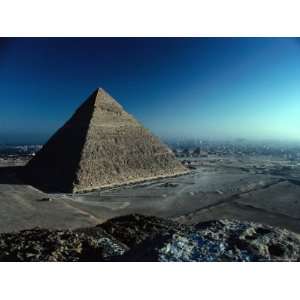  Pyramid of Chephren from Top of Pyramid of Mycerinus Giza 