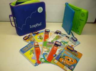 Leap Frog Leapad System 10 Books w/ Cartridges and Case  