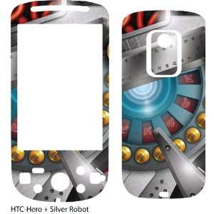  Silver Robot Design Protective Skin for HTC Hero 