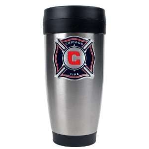 Chicago Fire MLS 16oz Stainless Steel Travel Tumbler   Primary Team 
