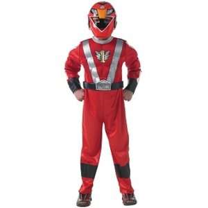  Red Power Rangers Childs Fancy Dress Costume S 122cms 