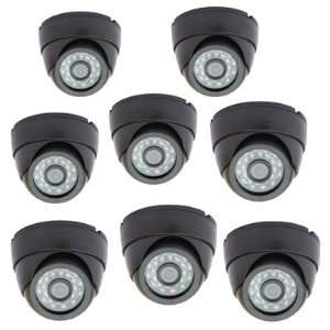  Pack of (8) 1/3 SONY CCD 520 TVL CCTV Indoor Dome 