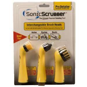  SonicScrubber BPD ProDetailer Cleaning Brush, 3 Pack
