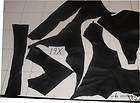 COWHIDE LEATHER CHAP SCRAP REPAIR PIECES Black 32 x  